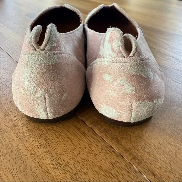 Gee Wawa Lydia pink metallic suede cutout loafers - Size 9 - Picture 4 of 9